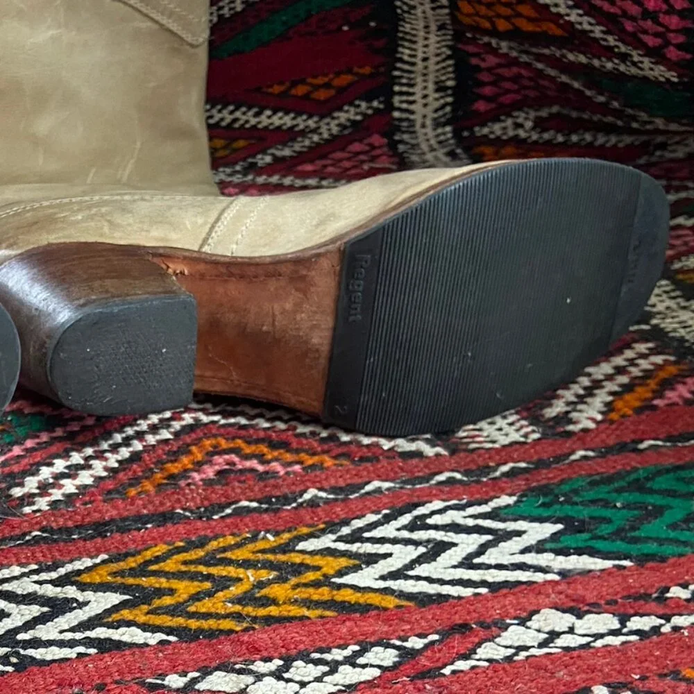 Frye Tan Heeled Boots - Picture 5 of 6